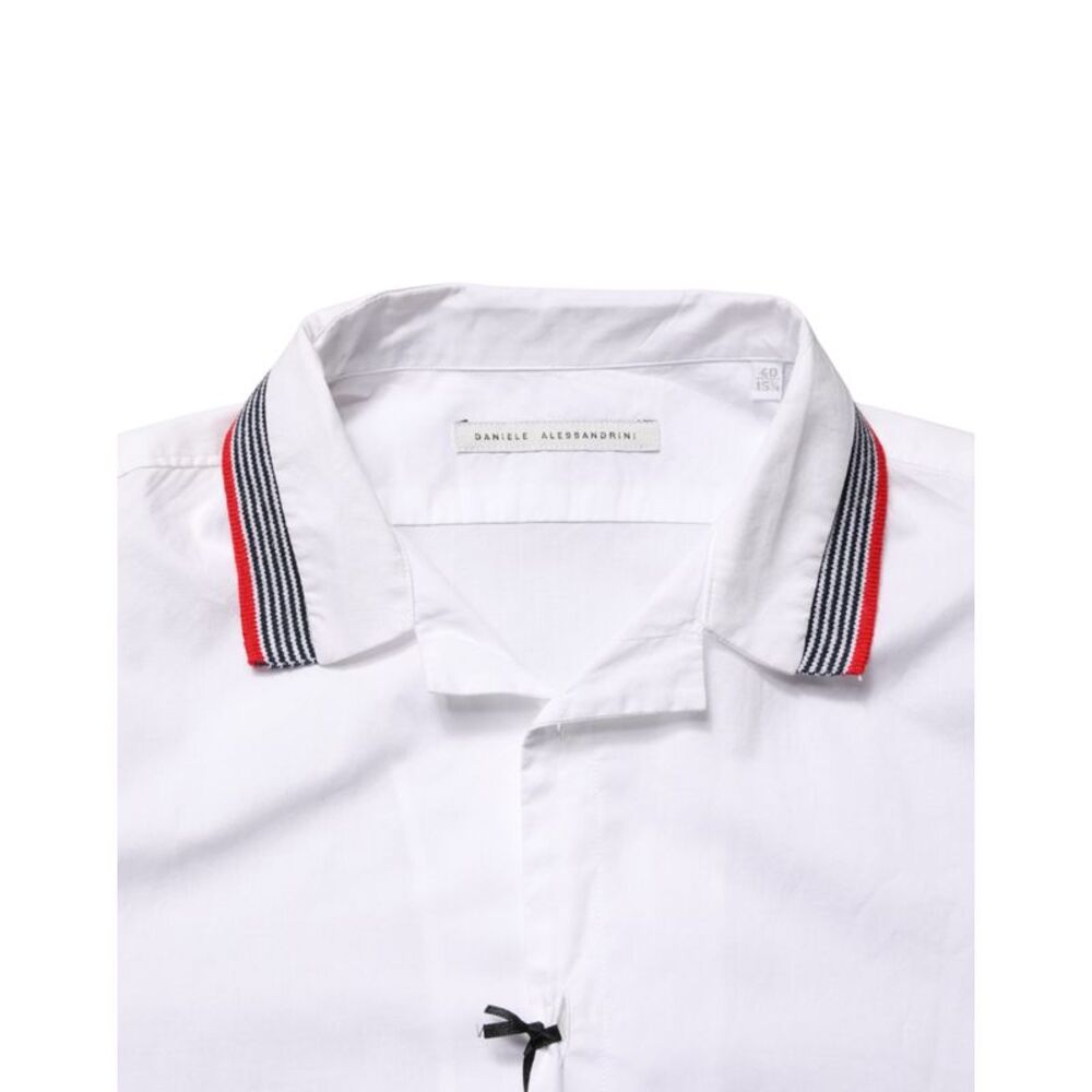 Daniele Alessandrini White Short Sleeves Button Down Men's Shirt